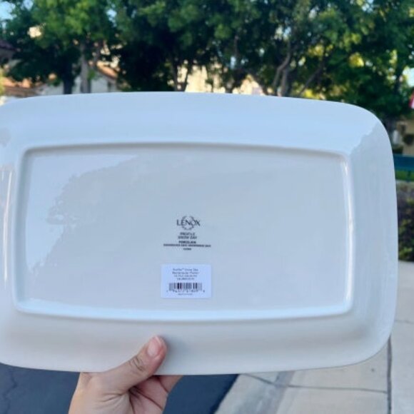 Lenox Profile Snow Day Rectangular Porcelain Platter - Picture 5 of 11